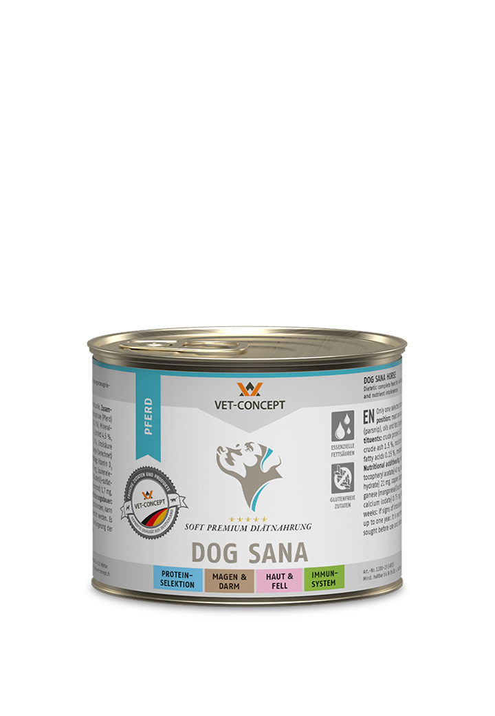 Hundemenü Sana Pferd für den Hund von VetConcept