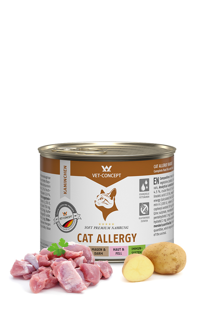 Katzenmenue Cat Allergy Kaninchen