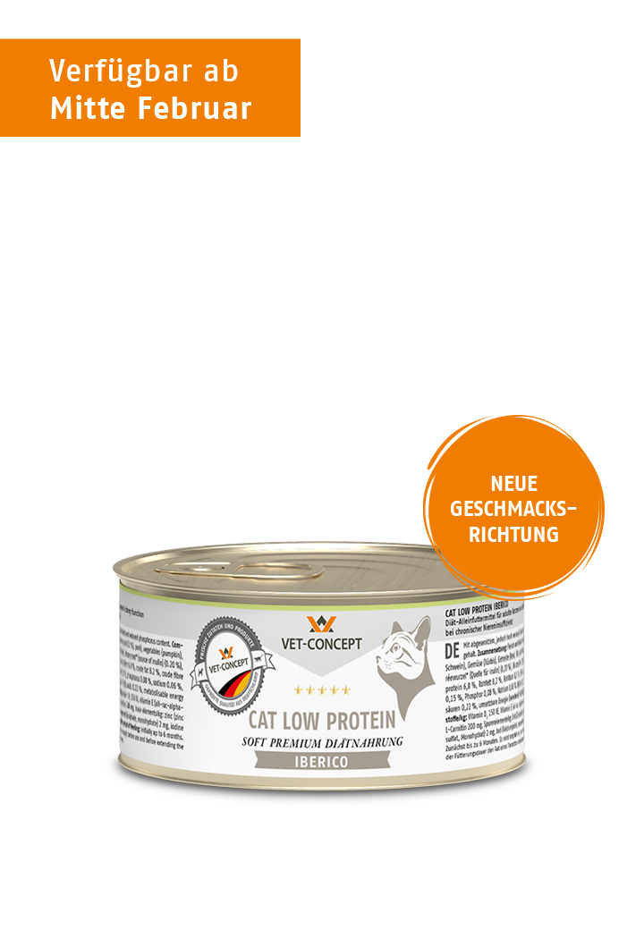 Katzenmenue Low Protein Iberico