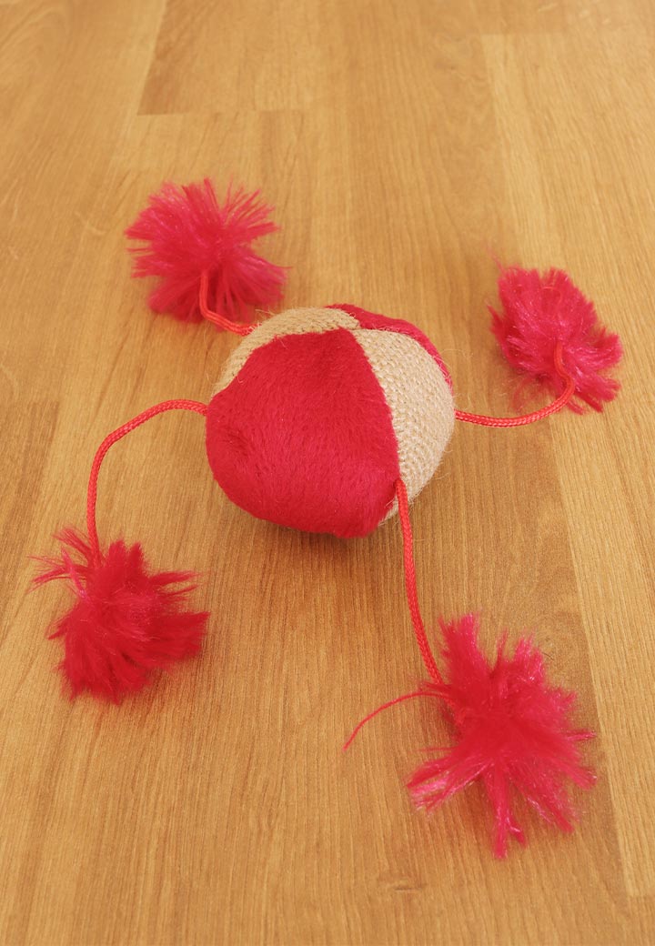 Katzenspielzeug Ball mit Fransen