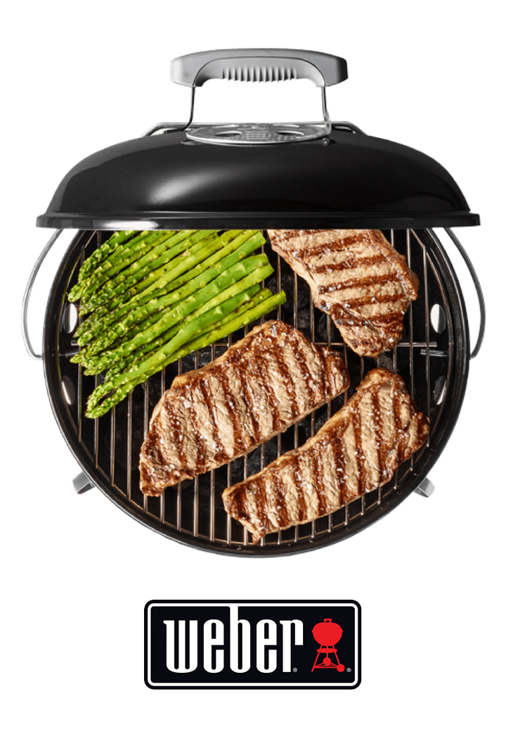 Weber Smokey Joe Premium - tragbarer Holzkohlegrill fr unterwegs
