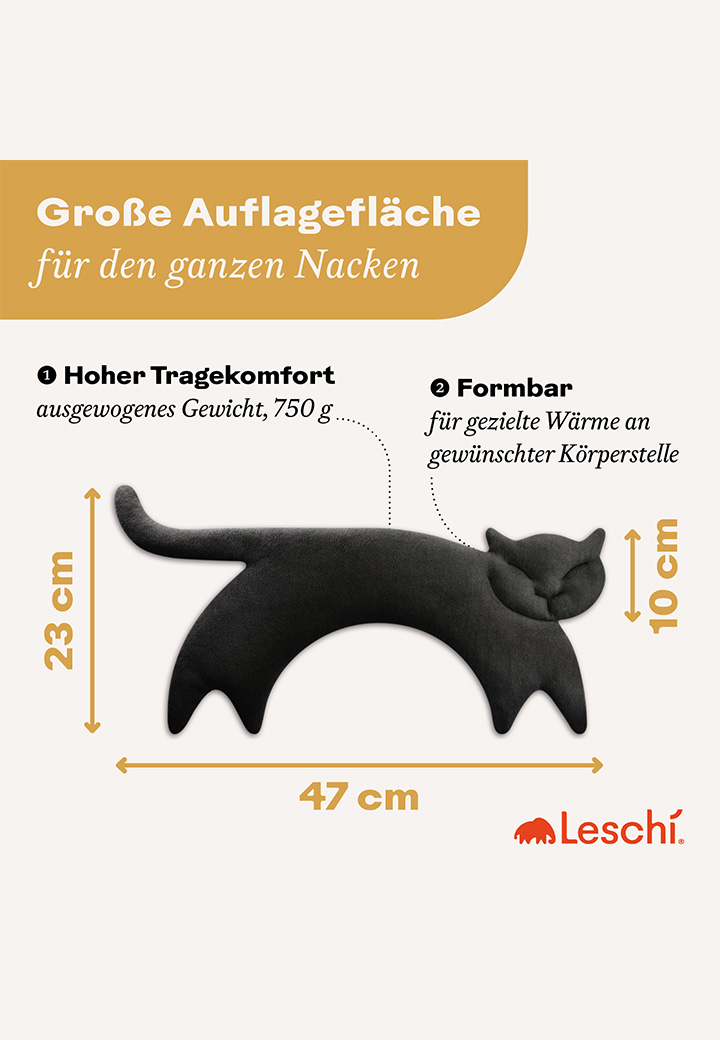 Krnerkissen Katze Clara Mitternacht Bild 4