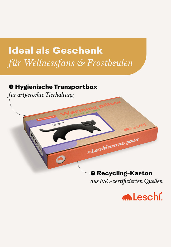 K�rnerkissen Katze Clara Mitternacht Bild 5