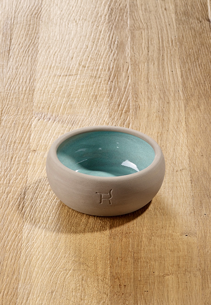 Treusinn-Katzennapf Keramik aqua Bild 2
