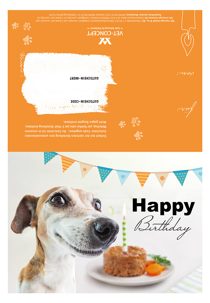 Vet-Concept Geschenkgutschein zum Ausdrucken 