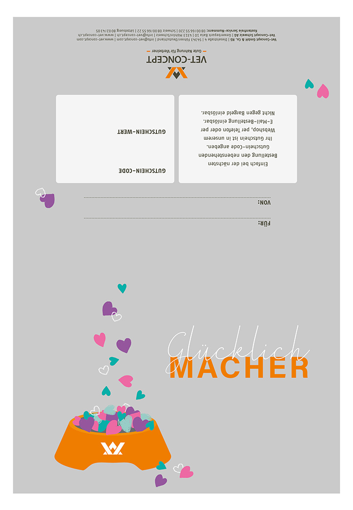Vet-Concept Geschenkgutschein zum Ausdrucken 